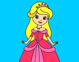Coloring page Beauty princess painted byrainbow