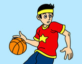 Coloring page Junior basketball player painted byBigricxi
