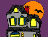 Coloring page Mysterious house painted byBigricxi