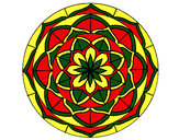 Coloring page Mandala 6 painted bywilberrene