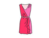 Coloring page Simple dress painted bymaja5