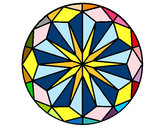 Coloring page Mandala 42 painted byChilimed