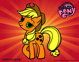 Coloring page Applejack painted byK-BRONY