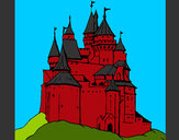 Coloring page Medieval castle painted byShebear