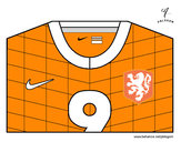 Coloring page Holland World Cup 2014 t-shirt painted byStriker