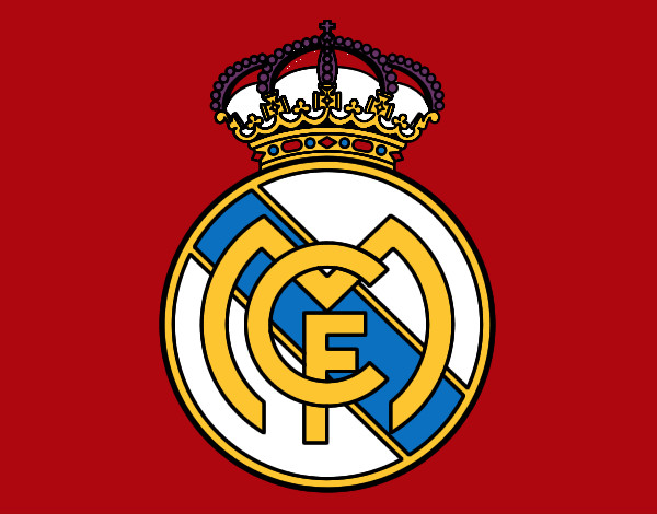 Colored page Real Madrid C.F. crest painted by Striker