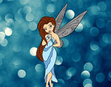 Coloring page Teenager fairy painted byMeli