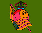 Coloring page Real Sociedad crest painted byNate