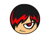 Coloring page Emo Emoticons painted byaceflame01