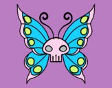 Coloring page Emo butterfly painted byStella