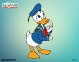 Coloring page Donald Duck painted bybarbie_kil