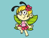Coloring page Forest  fairy painted byShelbyGee