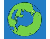 Coloring page Planet Earth painted byphoenix
