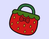 Coloring page Strawberry handbag painted byShelbyGee