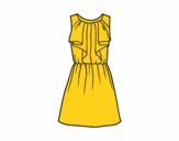 Coloring page Cocktail dress painted byredhairkid