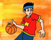 Coloring page Junior basketball player painted bybarbie_kil