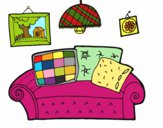 Coloring page Living room painted byredhairkid