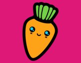 Coloring page Smiling carrot painted bysidale