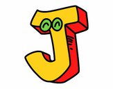 Coloring page Letter J painted byIvan