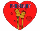 Coloring page February painted byredhairkid