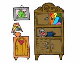 Coloring page Living room furniture painted byredhairkid