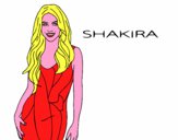 Coloring page Shakira painted byredhairkid
