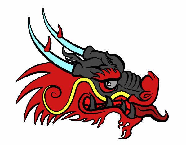 Red dragon head