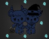 Coloring page Zombie teddy bears painted byLala B