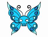 Coloring page Emo butterfly painted bymysterygal