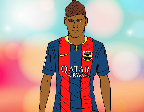 Download Colored page Neymar Jr. painted by User not registered