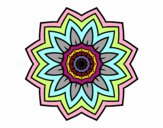 Coloring page Flower mandala of sunflower painted byAnnaG