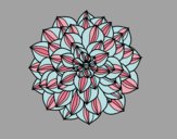 Coloring page Dahlia painted byMrsCarman