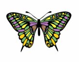 Coloring page Great Mormon Butterfly painted byemma7200