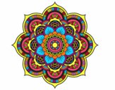 Coloring page Mandala oriental flower painted byTheColor