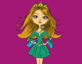 Coloring page Modern princess painted byLilypop