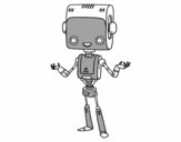 Coloring page The intelligent robot painted bySghanomi