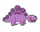 Coloring page The Stegosaurus painted byemma7200
