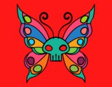 Coloring page Emo butterfly painted bymindella