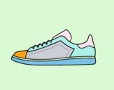 Coloring page Athletic shoes  painted byLucky