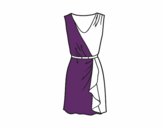 Coloring page Simple dress painted byCharlotte