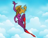 Coloring page Super woman painted byCharlotte