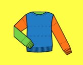 Coloring page Sweater painted bymindella