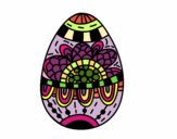 Coloring page  A floral easter egg painted bysmaxwell