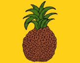 Coloring page pineapple painted byCharlotte