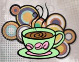 Coloring page Espresso coffee painted byCharlotte