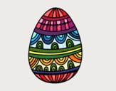 Coloring page A decorated Easter Egg painted byDebH