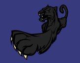Coloring page Claw of panther painted byCharlotte