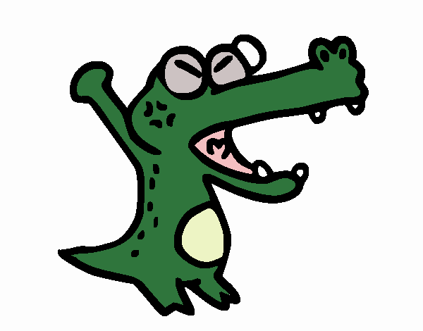 Crocodile yelling