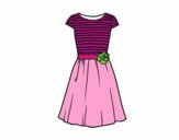 Coloring page Casual dress painted byGracesGran
