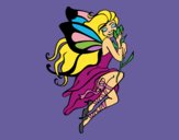 Coloring page Fairy tattoo painted byKArenLee